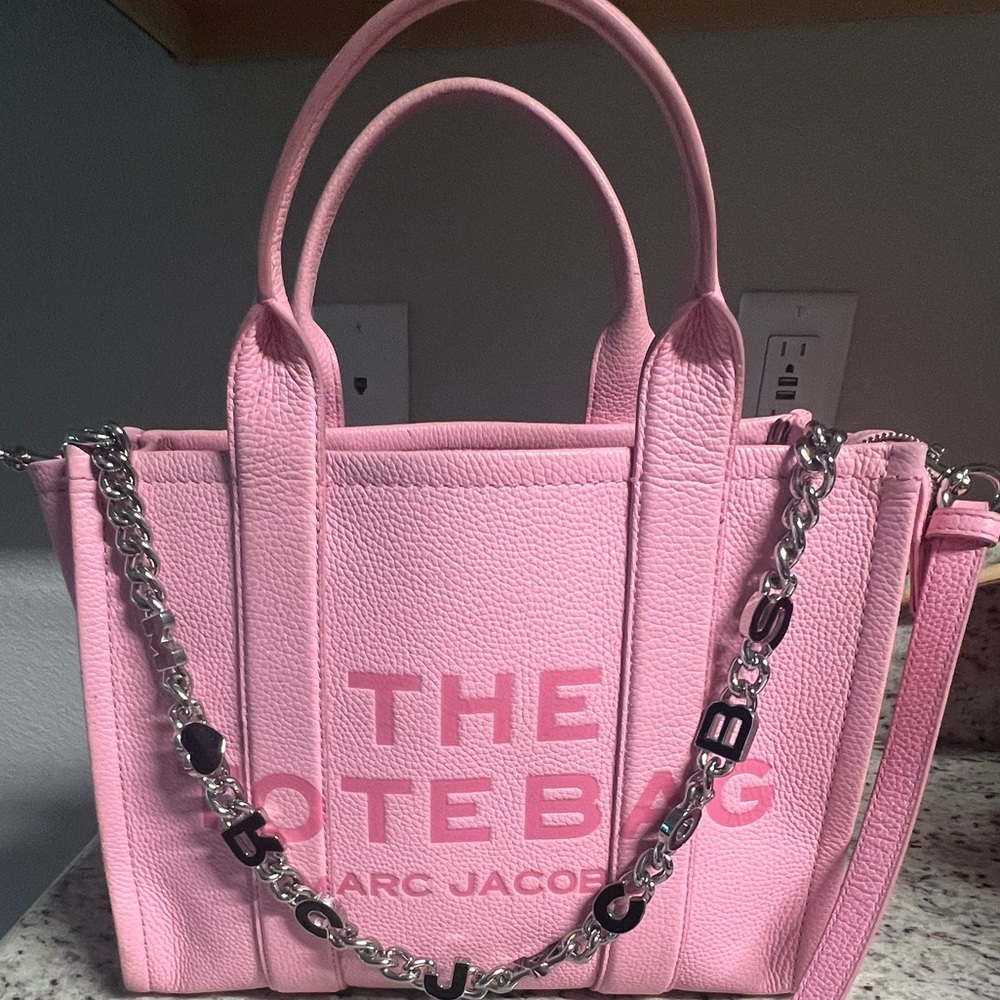 Marc Jacobs Pink The Tote Bag with Chain Strap